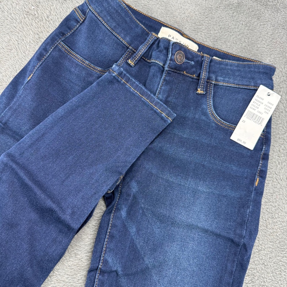 PacSun Dark Indi Skinny Jegging Jeans Size 23 Dark‎ Wash Stretch Denim 0860-0093